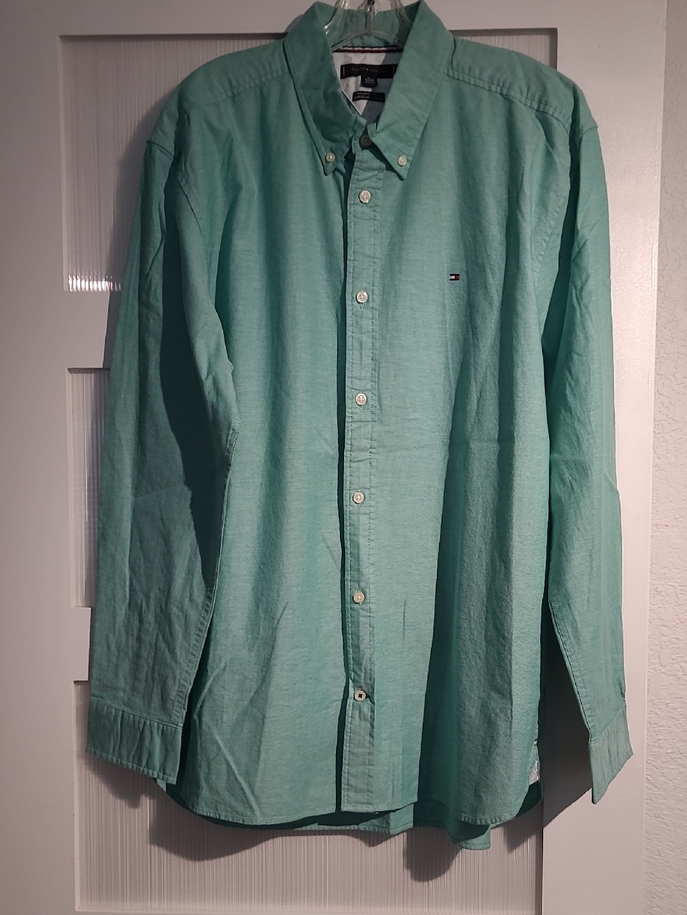 Tommy Hilfiger Men's Button-Down Shirt in Mint